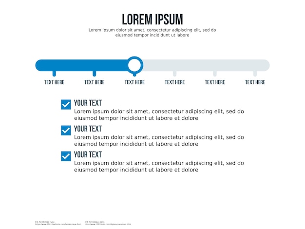 línea de tiempo, paso, elemento de infografía y plantilla de presentación