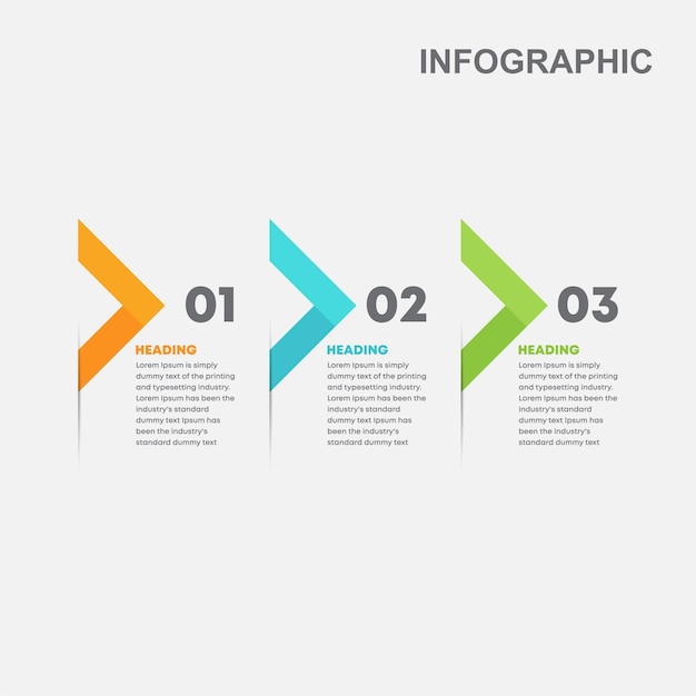 Línea de tiempo plana Infografía de pasos profesionales