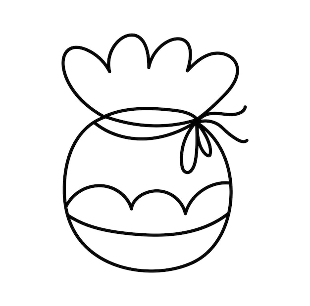 Línea tradicional coreana Bolso de la suerte de Año Nuevo o Seollal Fortune Pocket o Bokjumeoni Pukchumoni Art