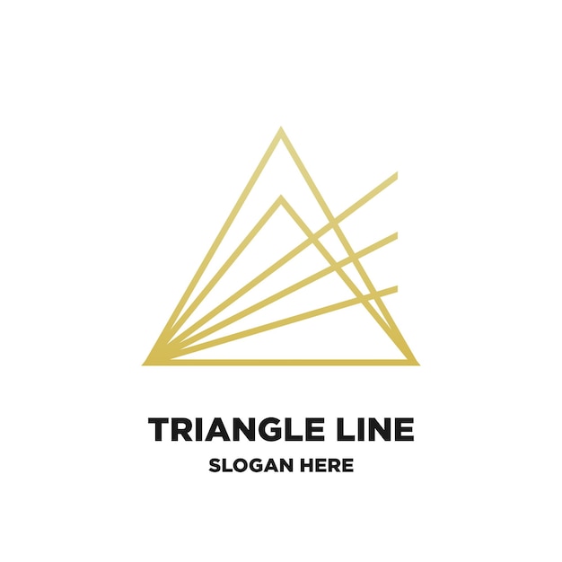 línea triangular