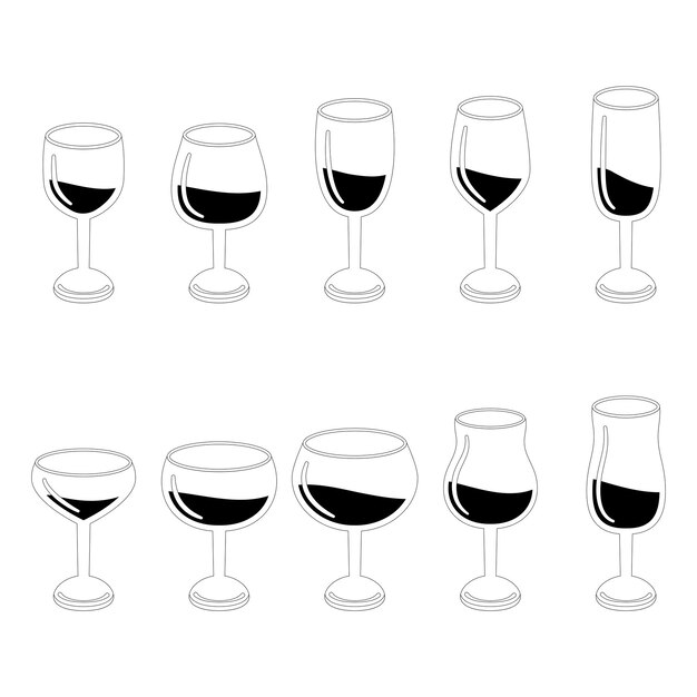 línea de vasos para beber ver2