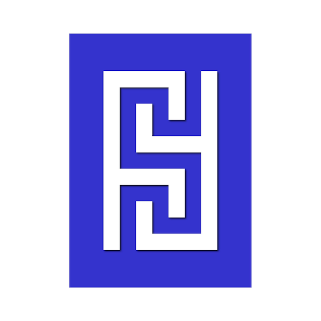 Línea web de diseño de logotipo moderno a todo color