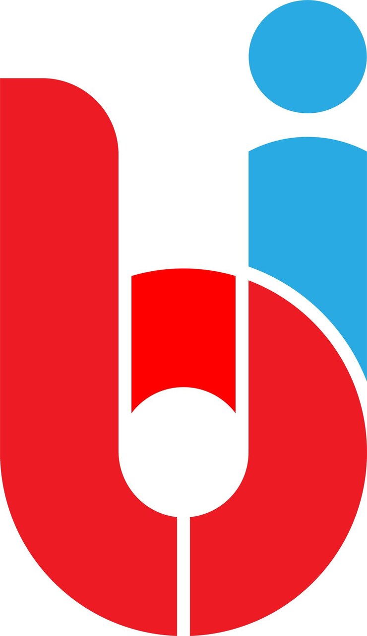 Vector línea web de diseño de logotipo moderno a todo color