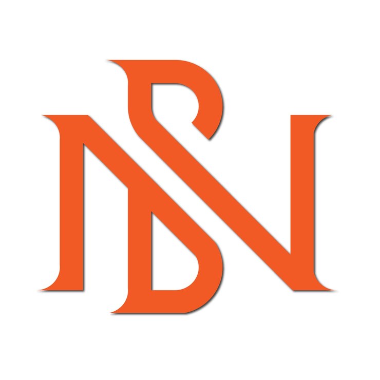 Vector línea web de diseño de logotipo moderno a todo color