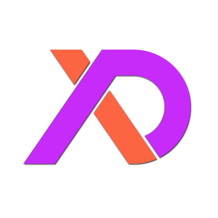 Vector línea web de diseño de logotipo moderno a todo color