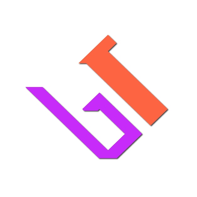 Línea web de diseño de logotipo moderno a todo color