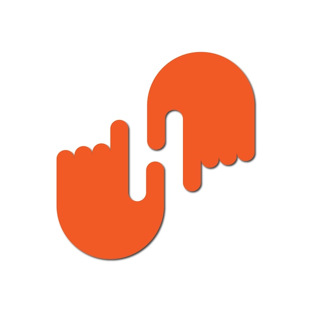 Línea web de diseño de logotipo moderno a todo color