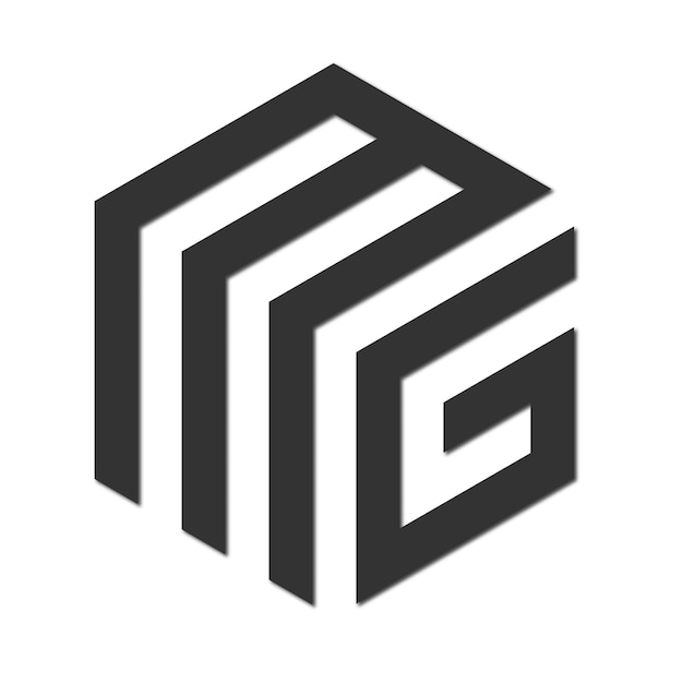 Línea web de diseño de logotipo moderno a todo color