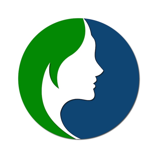 Línea web de diseño de logotipo moderno a todo color
