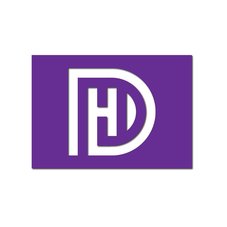 Vector línea web de diseño de logotipo moderno a todo color