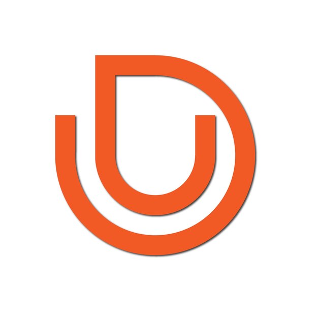 Línea web de diseño de logotipo moderno a todo color