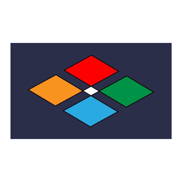 Línea web de diseño de logotipo moderno a todo color
