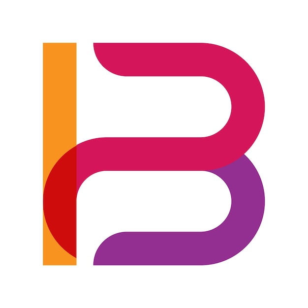 Línea web de diseño de logotipo moderno a todo color