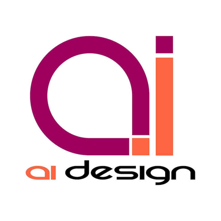 Vector línea web de diseño de logotipo moderno a todo color