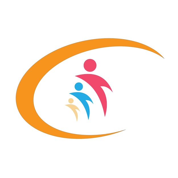 Línea web de diseño de logotipo moderno a todo color