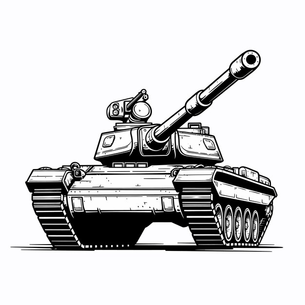 Linear_icon_turret_army_track_tank_with_long_bar