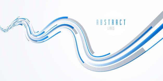 Líneas 3d vectoriales antecedentes científicos o técnicos abstractos, tecnología futura y tema científico, diseño de elementos de movimiento dinámico, plantilla para anuncios o afiches o portadas.