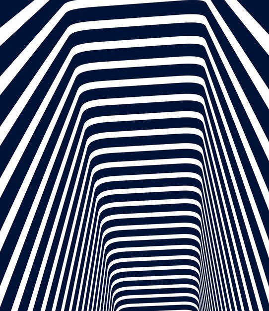 Líneas abstractas 3D en fondo vectorial de perspectiva, elemento de diseño de moda moderno, diseño de estilo fresco para carteles publicitarios, pancartas y portadas, plantilla retro.