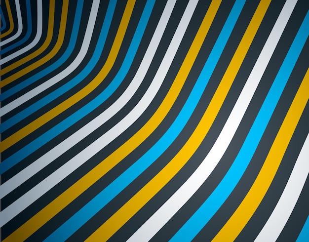 Líneas abstractas 3D en perspectiva fondo vectorial moderno elemento de diseño de moda diseño de estilo fresco para anuncios carteles pancartas y cubiertas plantilla retro