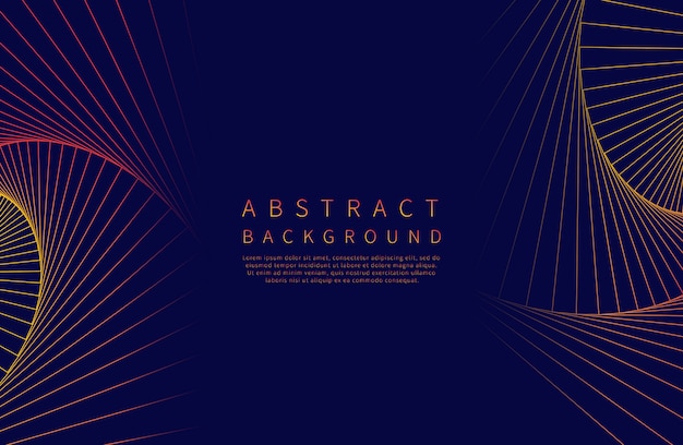 Las líneas abstractas agitan el fondo.