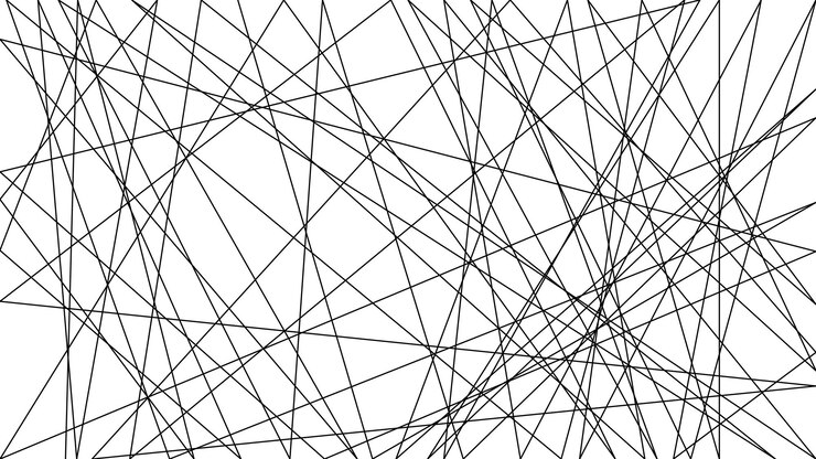 Vector líneas abstractas aleatorias perfectas para el fondo