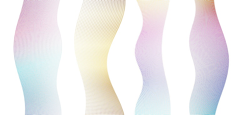 Vector líneas abstractas colores elemento de diseño sobre fondo blanco de ondas ilustración vectorial eps 10 para grunge elegante tarjeta de visita impresión folleto volante pancartas portada libro tela de etiqueta