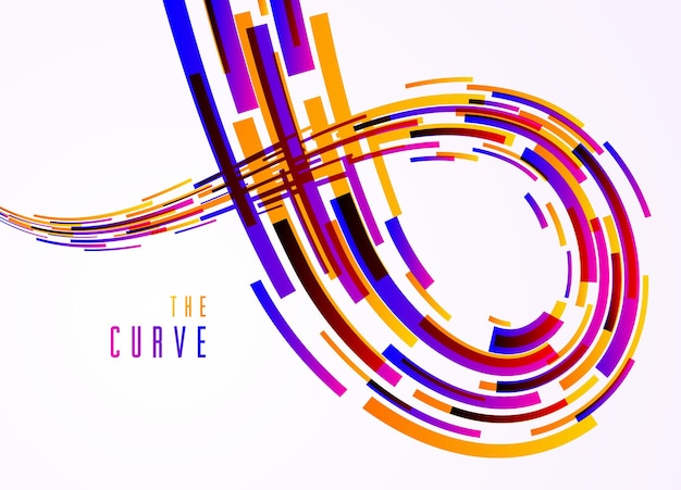 Líneas abstractas fondo vectorial 3D rayas de movimiento dinámico tecnología o ciencia tema abstracción elemento de diseño plantilla futurista para anuncios o cartel o portada