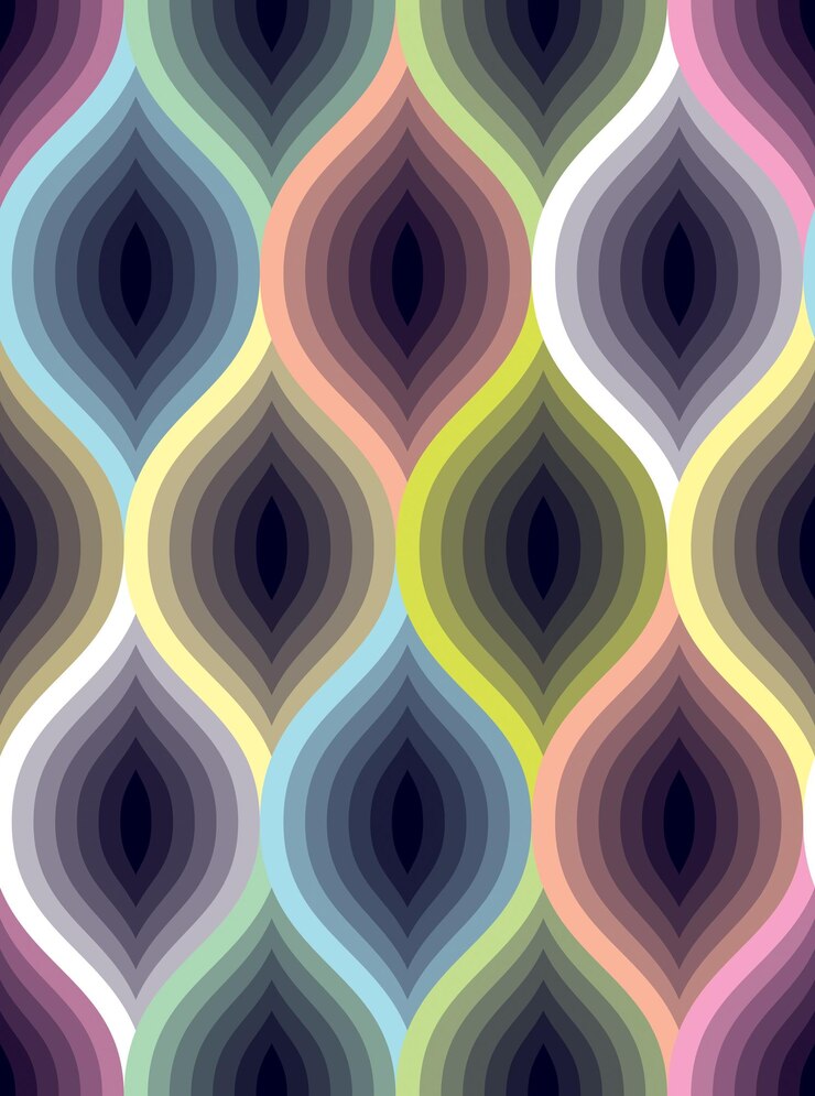 Vector líneas abstractas geométricas de patrones sin fisuras, vector repetir fondo de tela sin fin. utilizable para tela, papel tapiz, envoltura, web e impresión. colorido, multicolor.