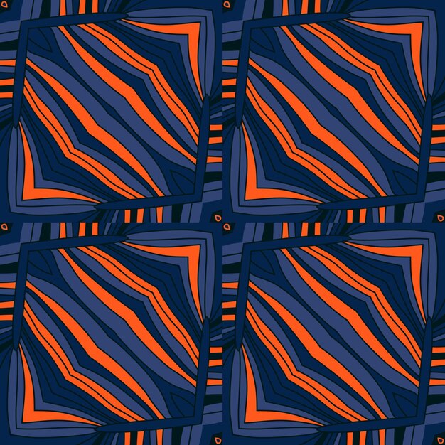 Líneas abstractas ornamento geométrico de patrones sin fisuras Onda mosaico geométrico fondo de pantalla sin fin