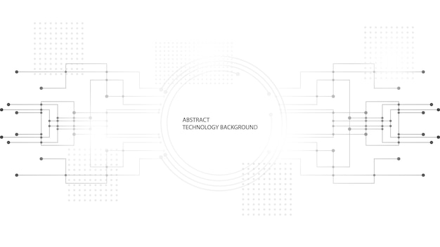 Las líneas abstractas y los puntos conectan el fondo. Datos digitales de conexión de tecnología