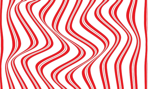 líneas abstractas rojas y blancas sobre un fondo blanco