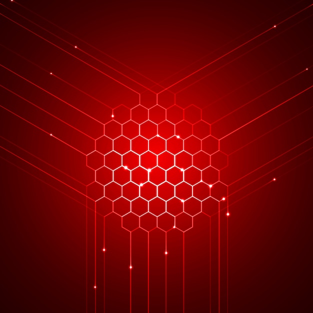 Líneas abstractas de tecnología.