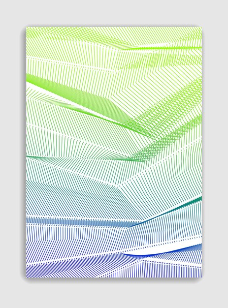 Líneas abstractas vector diseño de folleto moderno mínimo, plantilla de portada, degradado geométrico de semitonos. Para pancartas, pancartas, carteles, volantes. Hermosa y especial textura de patrón.