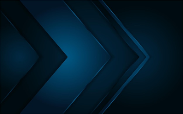 Líneas azul oscuro abstractas y diseño de fondo de forma