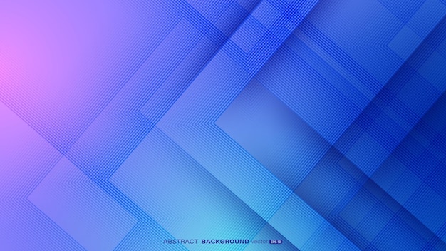 Las líneas azules diagonales abstractas se superponen en el fondo degradado