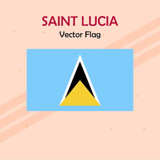 Líneas de bandera y poblaciones vectoriales de Santa Lucía