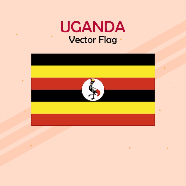 Líneas de bandera y poblaciones vectoriales de Uganda