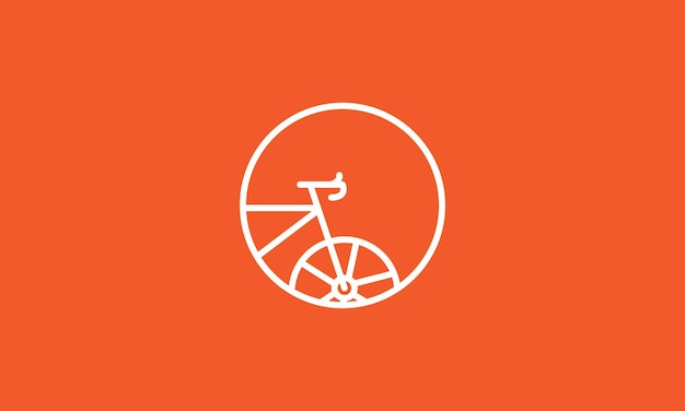 Líneas bicicleta moderna logo símbolo vector icono ilustración diseño gráfico