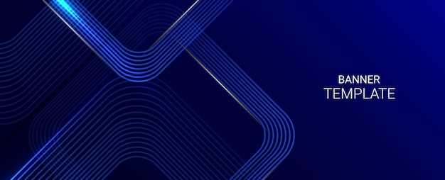 Líneas brillantes azules abstractas fondo de diseño dinámico