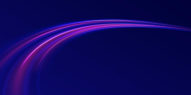 Líneas brillantes de color neón de fondo Líneas de cable de impulso de remolino de ondas brillantes