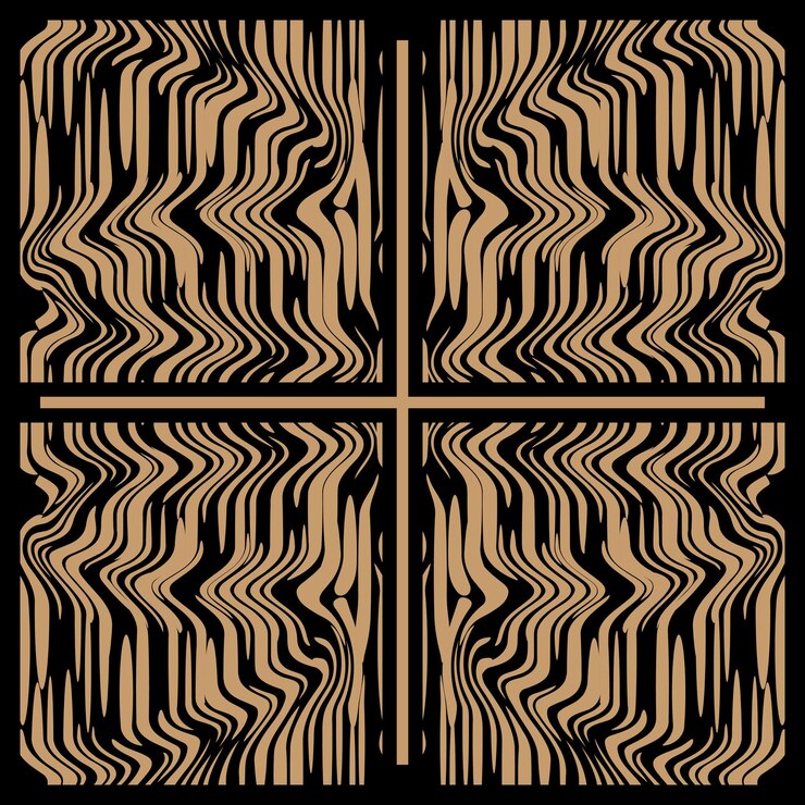 Vector líneas caóticas dentadas borrosas abstracto grunge vector de patrones sin fisuras
