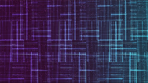 Vector líneas de ciencia sobre fondo de tecnología comic y concepto de movimiento