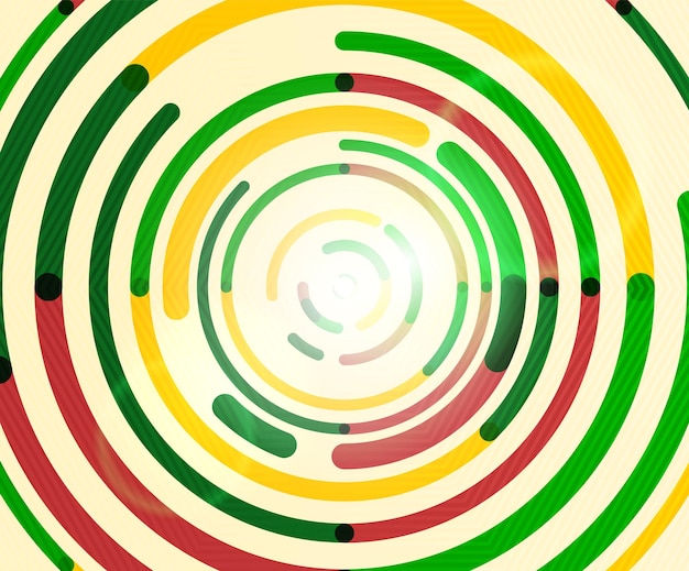 Líneas circulares círculos geométricos fondo abstracto Ilustración vectorial