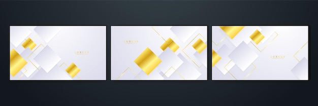 Líneas de círculo dorado abstractas sobre fondo blanco