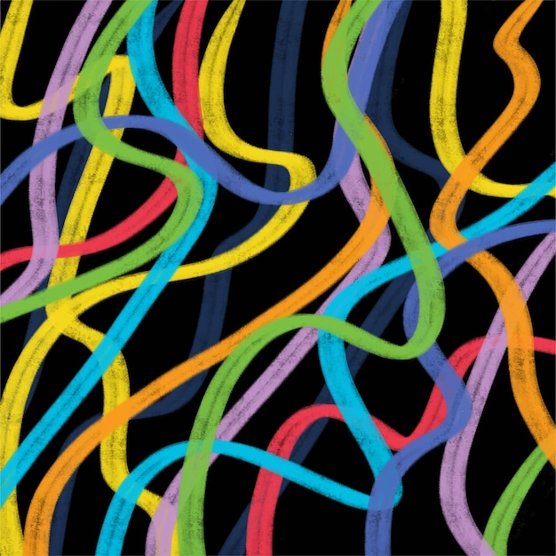 Líneas coloridas en movimiento de fondo abstracto