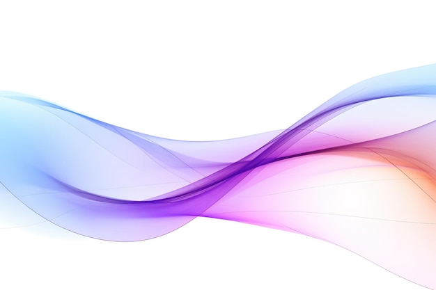 líneas coloridas de ondas de color contra un fondo blanco