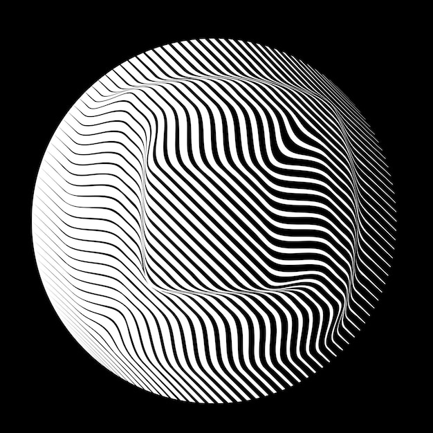Líneas construidas esfera transparente .Vector .Tecnología esfera Logo . elemento de diseño