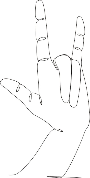 Las líneas continuas muestran una mano elegante.
