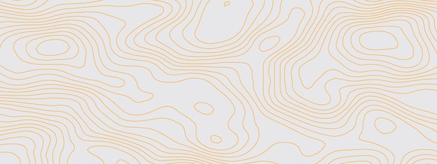 Líneas de contorno de mapa topográfico ondulado naranja Fondo del patrón Grilla de textura del terreno del mapa topográfico
