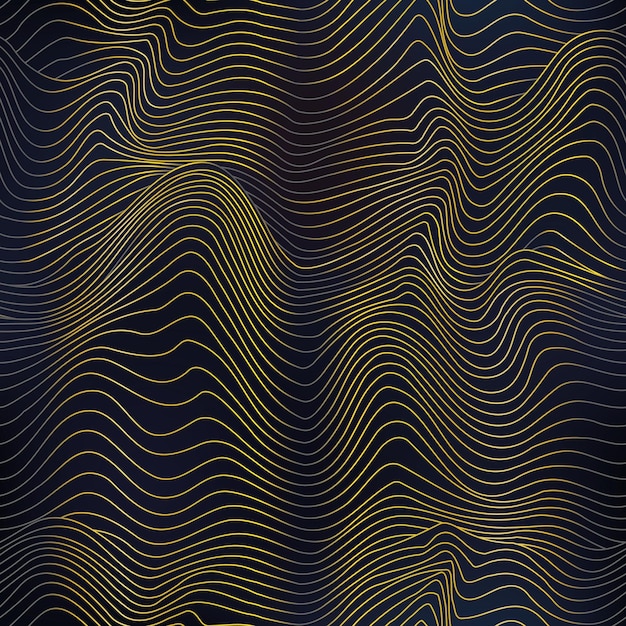 Líneas sin costuras de color dorado